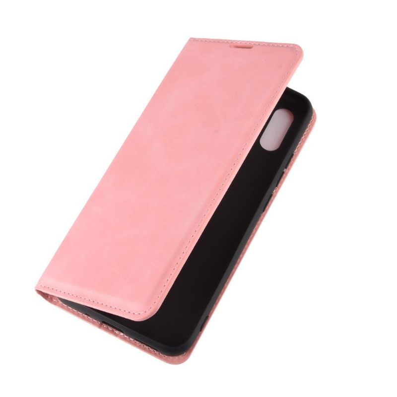 Folio-hoesje voor Xiaomi Redmi 9A Zakelijk Retro - Roze