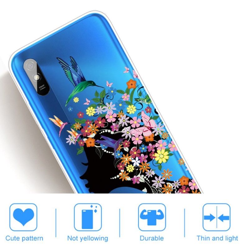 Hoesje voor Xiaomi Redmi 9A Kolibriebloem