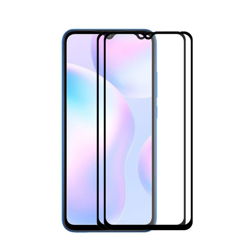 Pakket Van 2 Films Van Gehard Glas Op Ware Grootte Voor Xiaomi Redmi 9A