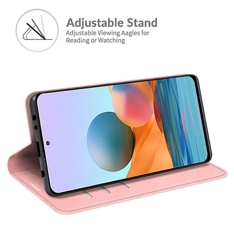 Case voor Xiaomi Redmi Note 10 Pro Kunstleer Stand Functie