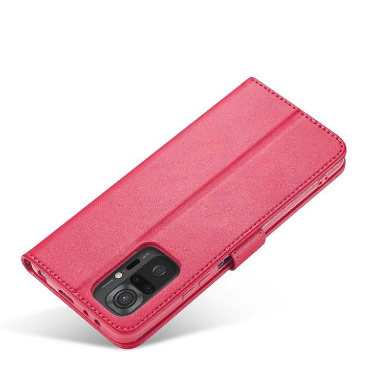 Cover voor Xiaomi Redmi Note 10 Pro Anti-fall Folio-hoesje Ledereffect Lc.imeeke