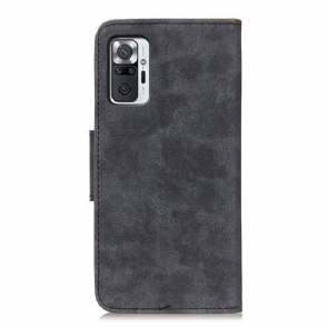 Cover voor Xiaomi Redmi Note 10 Pro Edouard In Vintage Kunstleer