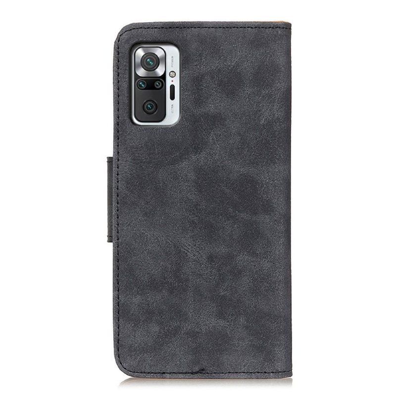 Cover voor Xiaomi Redmi Note 10 Pro Edouard In Vintage Kunstleer