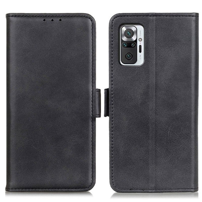 Cover voor Xiaomi Redmi Note 10 Pro Portemonnee Mat Lederen Effect Hoes