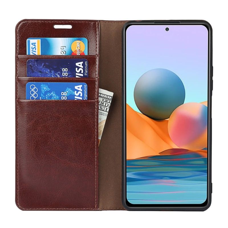 Flip Case voor Xiaomi Redmi Note 10 Pro Ondersteuningsfunctie Voor Leren Kaarthouder