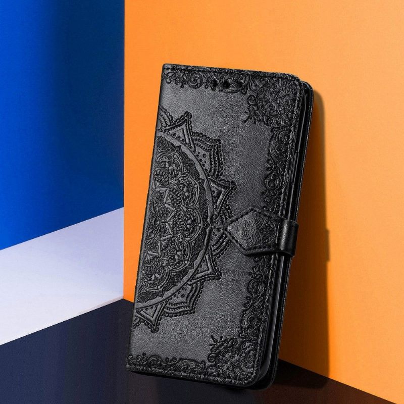 Folio-hoesje voor Xiaomi Redmi Note 10 Pro Reliëf-mandala