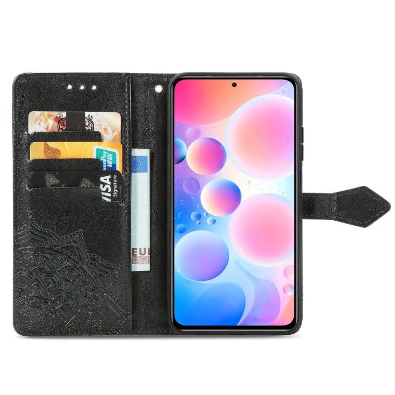 Folio-hoesje voor Xiaomi Redmi Note 10 Pro Reliëf-mandala