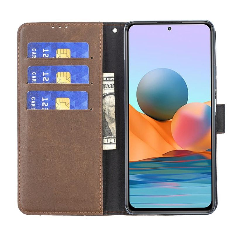 Folio-hoesje voor Xiaomi Redmi Note 10 Pro Retro Kunstleer