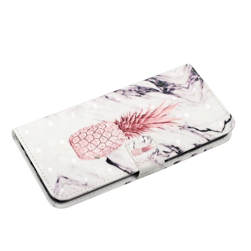 Folio-hoesje voor Xiaomi Redmi Note 10 Pro Roze Ananas