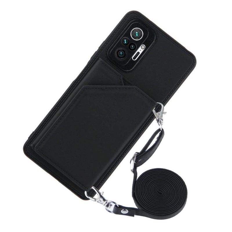 Hoesje voor Xiaomi Redmi Note 10 Pro Aude Lanyard Met Meerdere Compartimenten