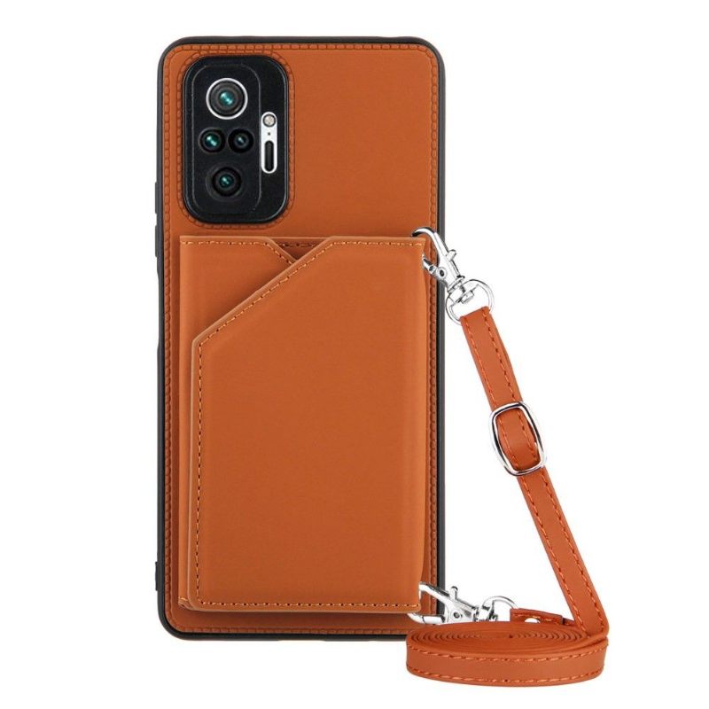 Hoesje voor Xiaomi Redmi Note 10 Pro Aude Lanyard Met Meerdere Compartimenten