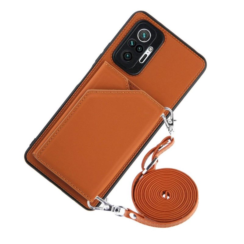 Hoesje voor Xiaomi Redmi Note 10 Pro Aude Lanyard Met Meerdere Compartimenten