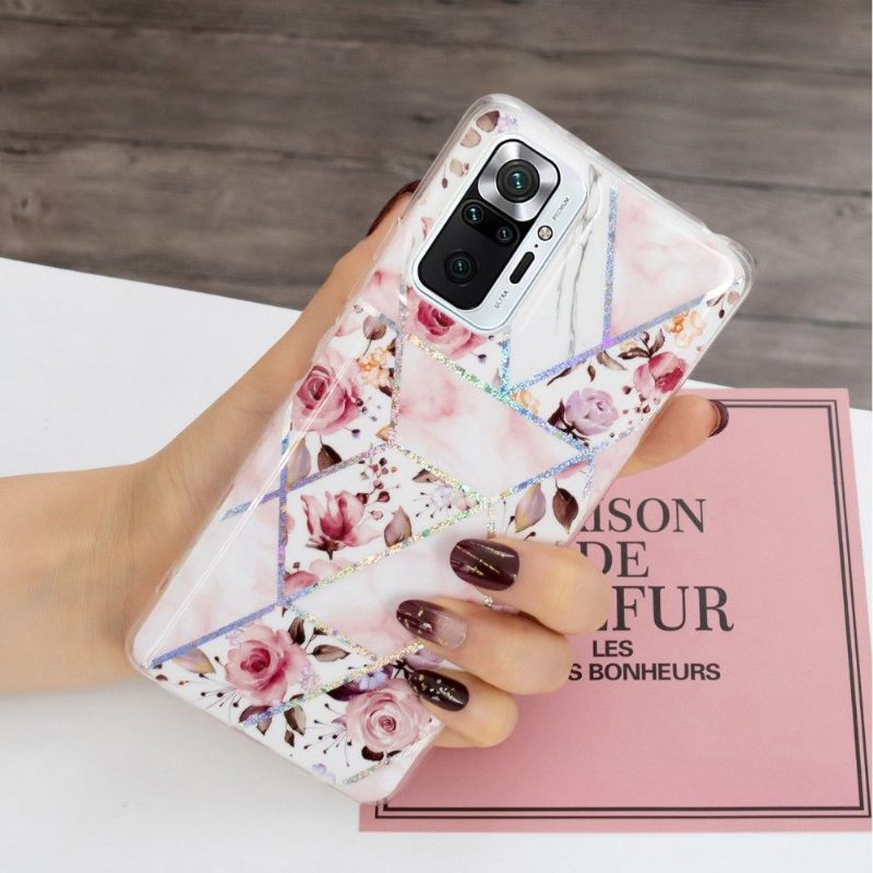 Hoesje voor Xiaomi Redmi Note 10 Pro Bloemen Geometrie