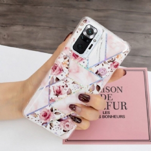 Hoesje voor Xiaomi Redmi Note 10 Pro Bloemen Geometrie