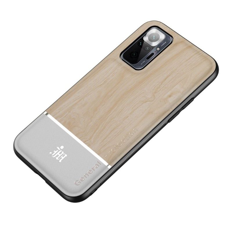 Hoesje voor Xiaomi Redmi Note 10 Pro Chique Stijl Hout