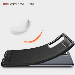 Hoesje voor Xiaomi Redmi Note 10 Pro Flexibel Geborsteld Effect