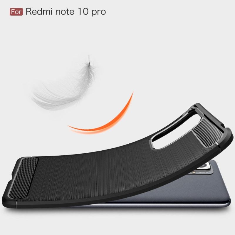 Hoesje voor Xiaomi Redmi Note 10 Pro Flexibel Geborsteld Effect