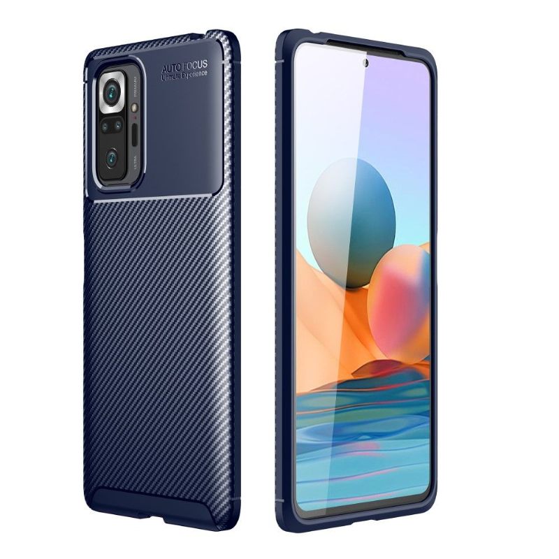 Hoesje voor Xiaomi Redmi Note 10 Pro Koolstofvezeleffect