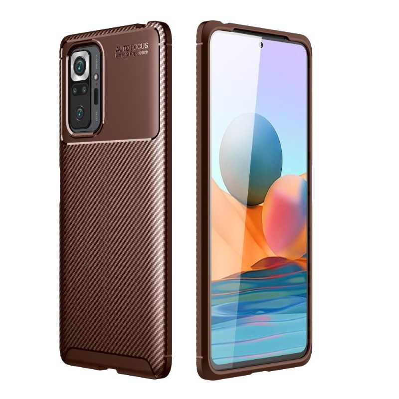 Hoesje voor Xiaomi Redmi Note 10 Pro Koolstofvezeleffect