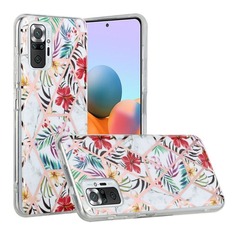 Hoesje voor Xiaomi Redmi Note 10 Pro Siliconen - Exotische Bloemen