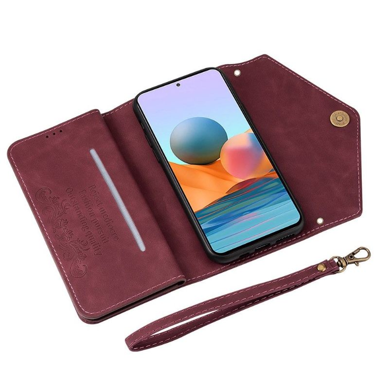 Leren Hoesje voor Xiaomi Redmi Note 10 Pro Bescherming Portemonnee Leren Ledereffect N.bekus