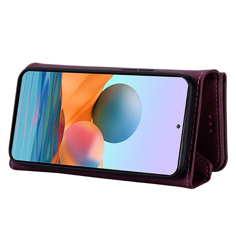 Leren Hoesje voor Xiaomi Redmi Note 10 Pro Bescherming Portemonnee Leren Ledereffect N.bekus