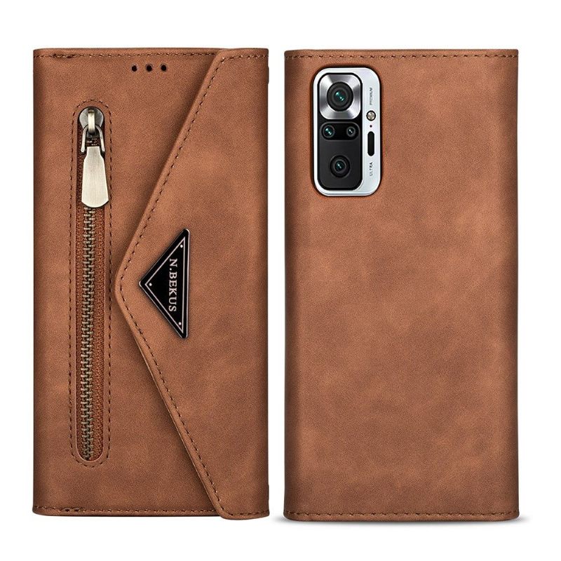 Leren Hoesje voor Xiaomi Redmi Note 10 Pro Bescherming Portemonnee Leren Ledereffect N.bekus