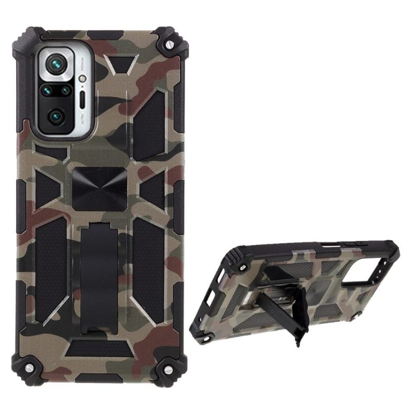 Telefoonhoesje voor Xiaomi Redmi Note 10 Pro Bescherming Ondersteuningsfunctie Voor Militaire Camouflage