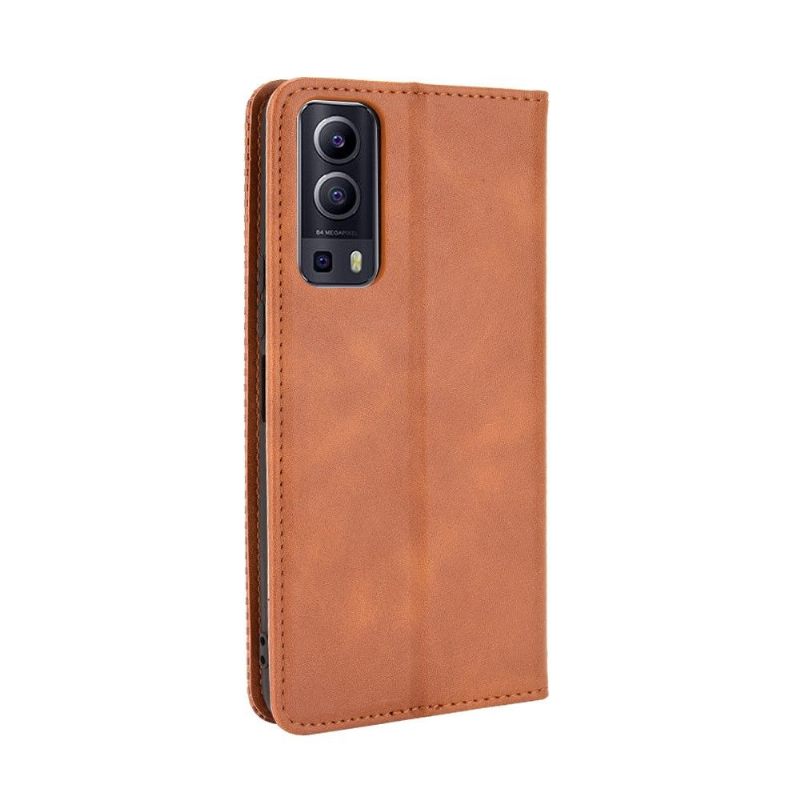 Cover voor Vivo Y72 5G Anti-fall De Lederen Stijl Cirénius