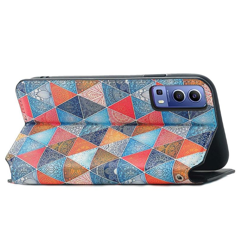 Flip Case voor Vivo Y72 5G Mandala Caleidoscoop