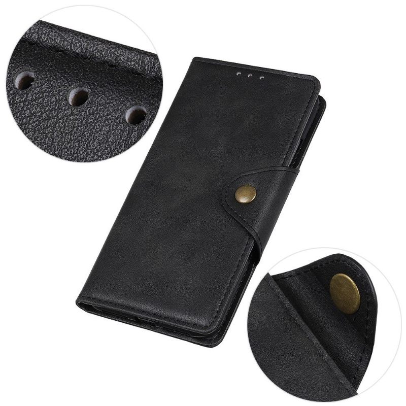 Flip Case voor Xiaomi Redmi Note 10 5G / Poco M3 Pro Volledig Beschermend Mat Kunstleer