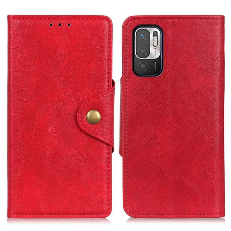 Flip Case voor Xiaomi Redmi Note 10 5G / Poco M3 Pro Volledig Beschermend Mat Kunstleer