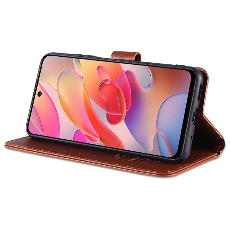 Folio-hoesje voor Xiaomi Redmi Note 10 5G / Poco M3 Pro Anti-fall Azns Kunstleer