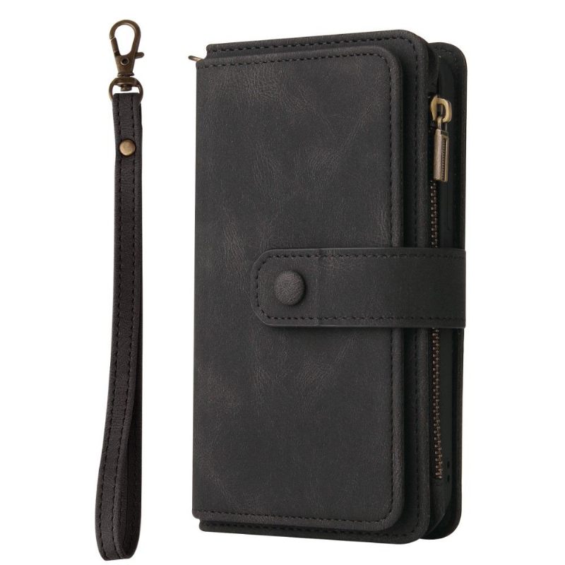 Folio-hoesje voor Xiaomi Redmi Note 10 5G / Poco M3 Pro Anti-fall Portemonnee Leren Met Ketting