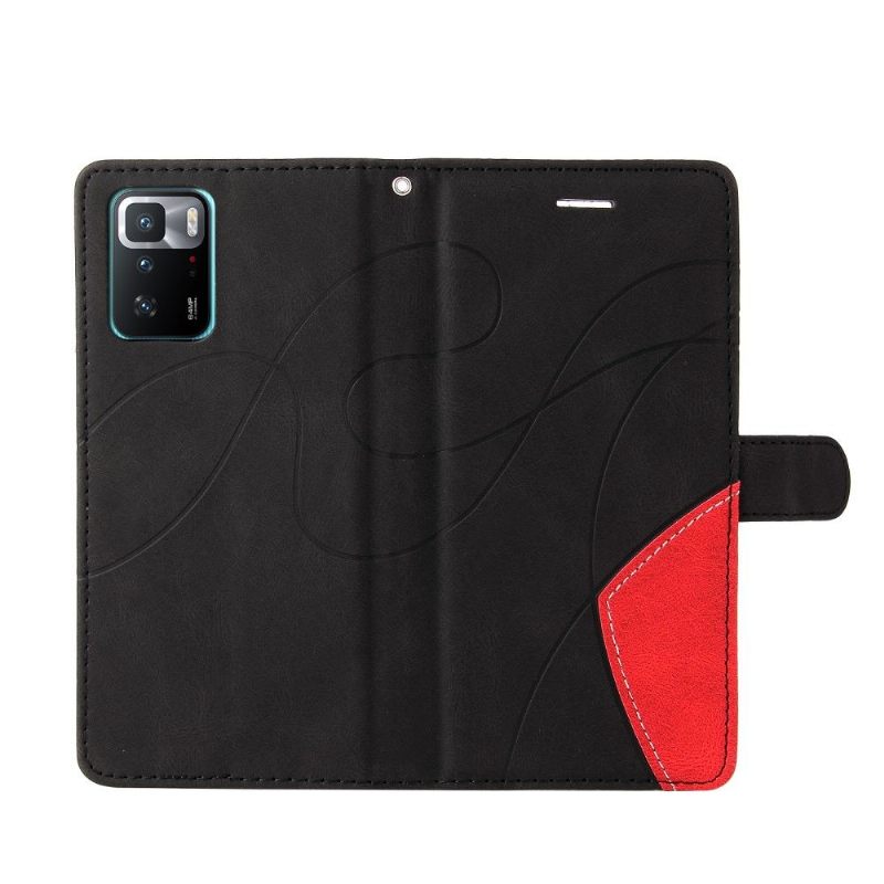 Folio-hoesje voor Xiaomi Redmi Note 10 5G / Poco M3 Pro Bicolor Artistiek