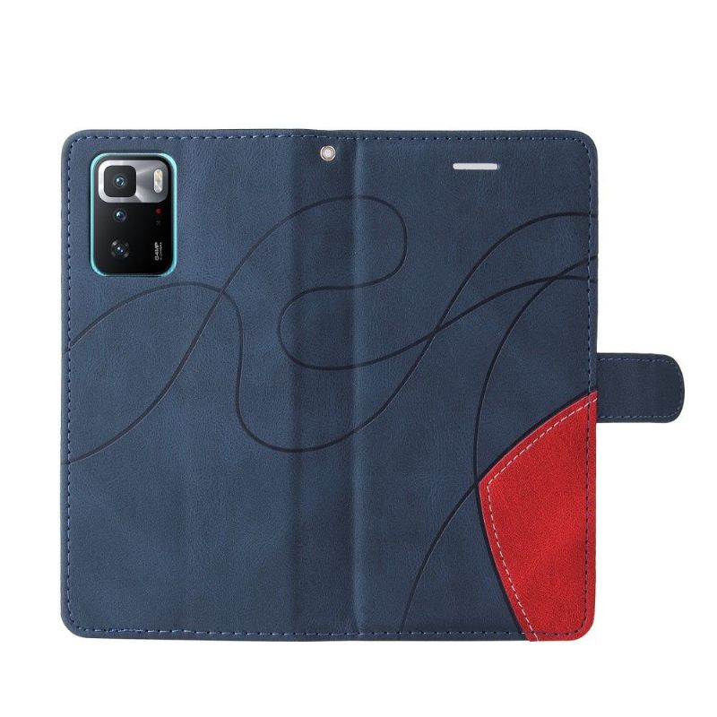 Folio-hoesje voor Xiaomi Redmi Note 10 5G / Poco M3 Pro Bicolor Artistiek