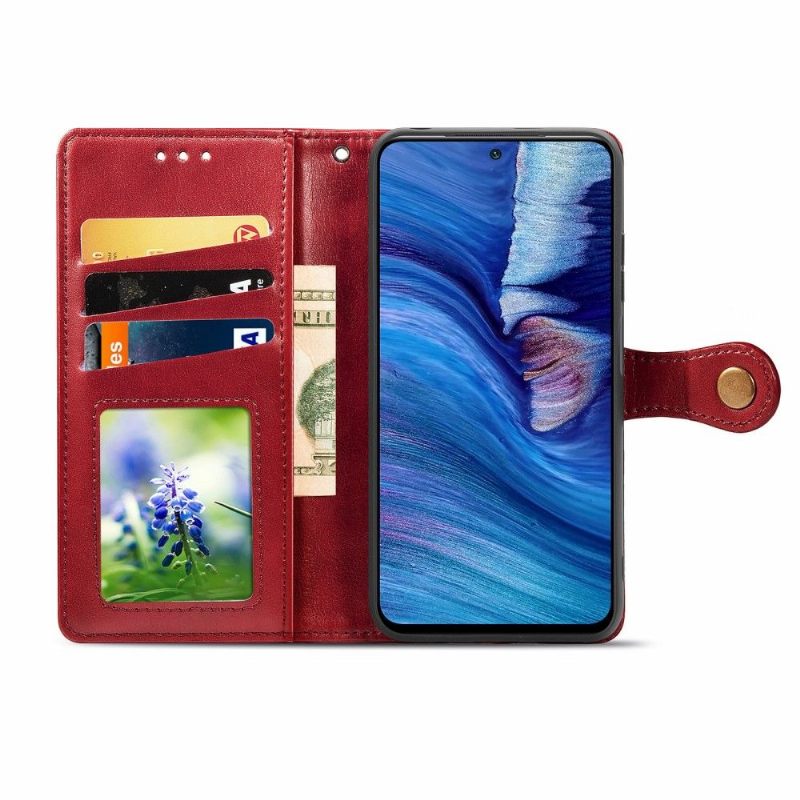 Folio-hoesje voor Xiaomi Redmi Note 10 5G / Poco M3 Pro Indila Kunstleer Kaarthouder