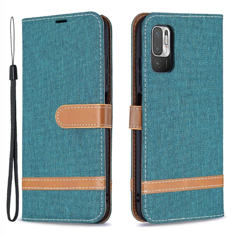 Folio-hoesje voor Xiaomi Redmi Note 10 5G / Poco M3 Pro Stoffen Bekleding