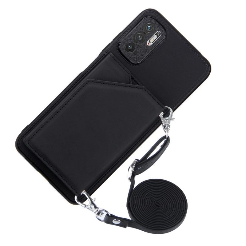 Hoesje voor Xiaomi Redmi Note 10 5G / Poco M3 Pro Aude Lanyard Met Meerdere Compartimenten