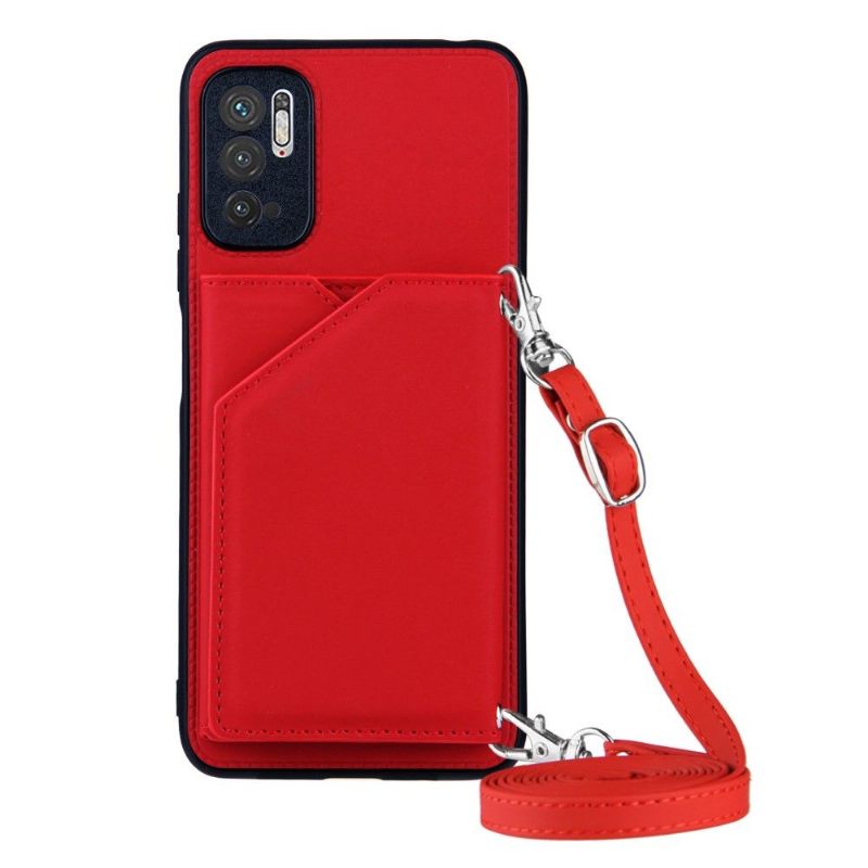 Hoesje voor Xiaomi Redmi Note 10 5G / Poco M3 Pro Aude Lanyard Met Meerdere Compartimenten