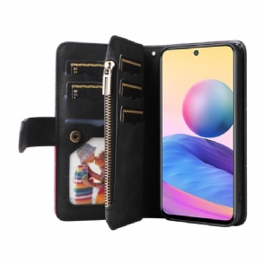 Leren Hoesje voor Xiaomi Redmi Note 10 5G / Poco M3 Pro Bescherming Bicolor Artistieke 002 Serie