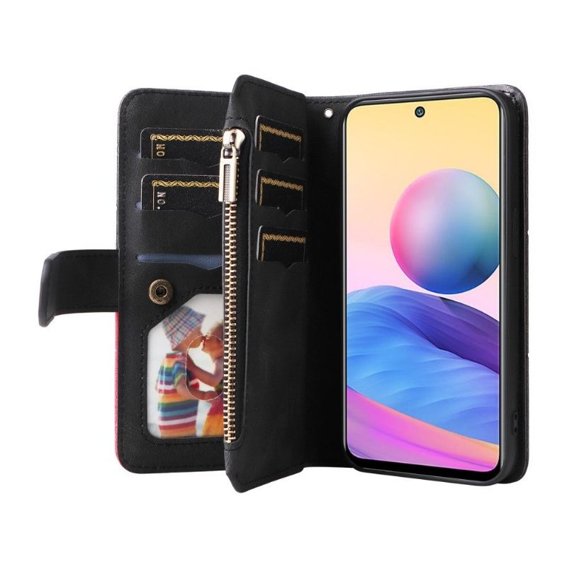 Leren Hoesje voor Xiaomi Redmi Note 10 5G / Poco M3 Pro Bescherming Bicolor Artistieke 002 Serie