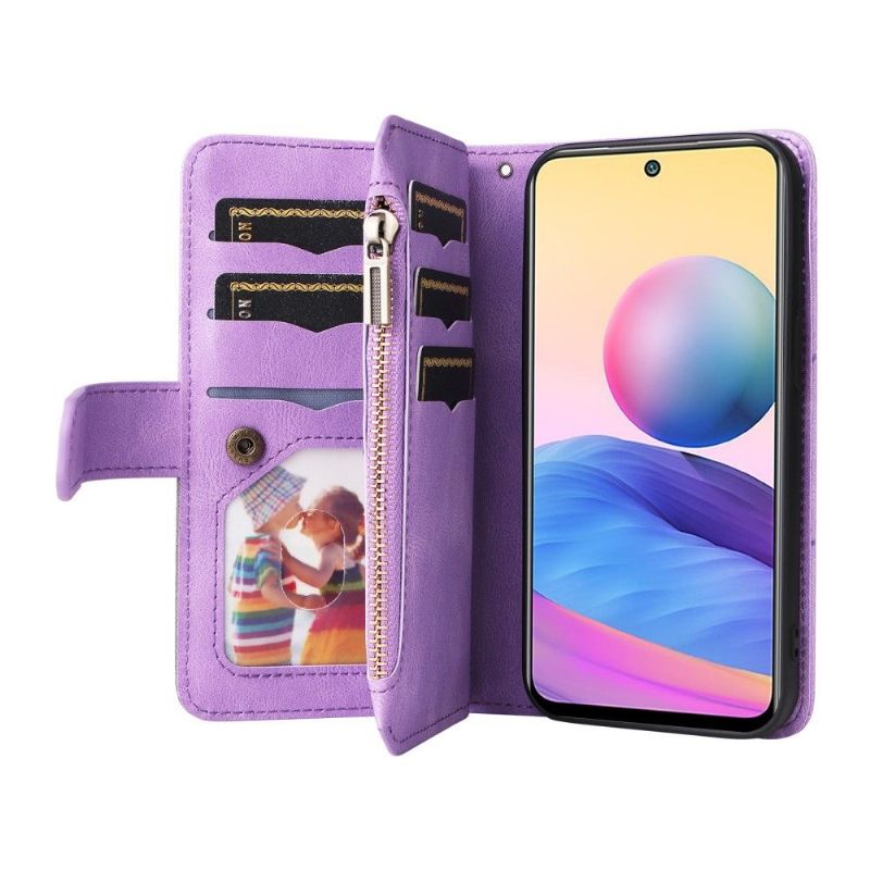 Leren Hoesje voor Xiaomi Redmi Note 10 5G / Poco M3 Pro Bescherming Bicolor Artistieke 002 Serie