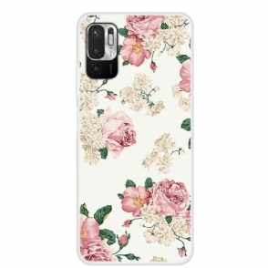 Telefoonhoesje voor Xiaomi Redmi Note 10 5G / Poco M3 Pro Bloemen