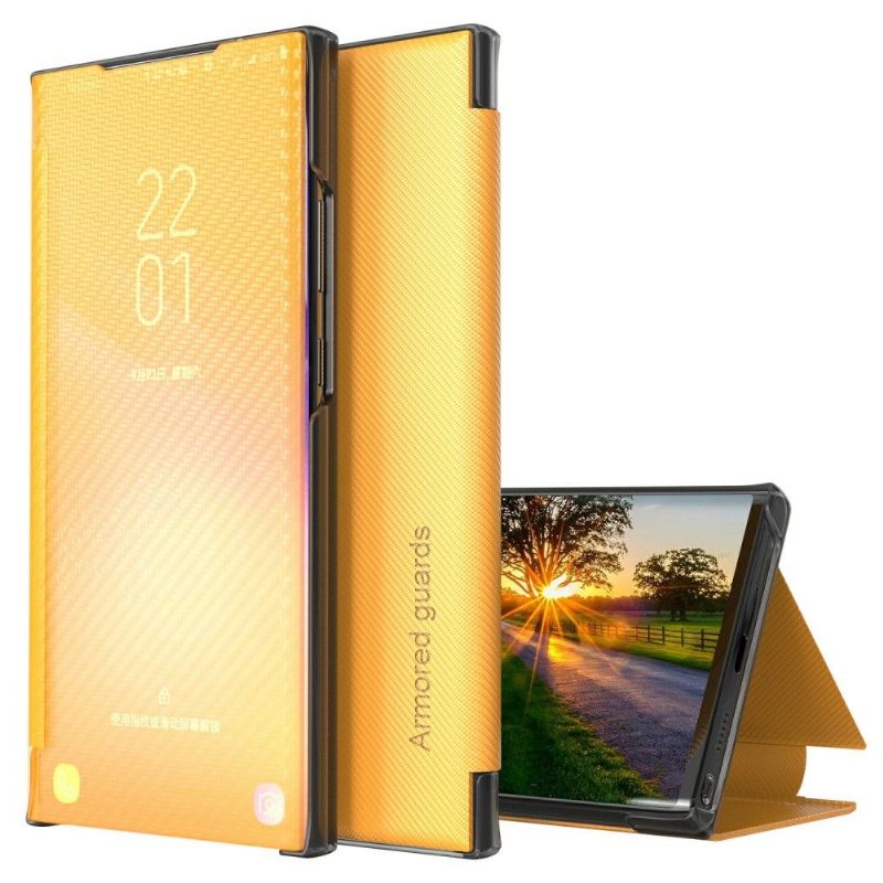 Telefoonhoesje voor Xiaomi Redmi Note 10 5G / Poco M3 Pro Folio-hoesje Koolstofvezel