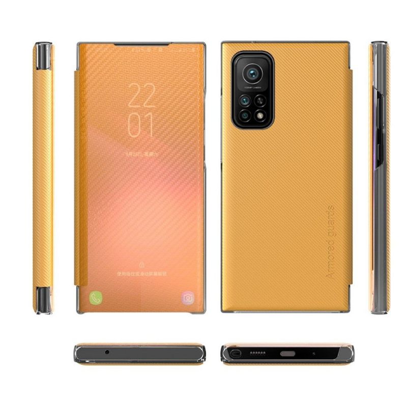 Telefoonhoesje voor Xiaomi Redmi Note 10 5G / Poco M3 Pro Folio-hoesje Koolstofvezel