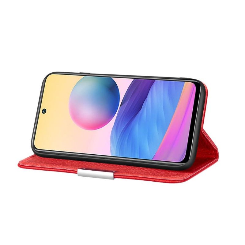 Telefoonhoesje voor Xiaomi Redmi Note 10 5G / Poco M3 Pro Folio-hoesje Nerfachtig Kunstleer