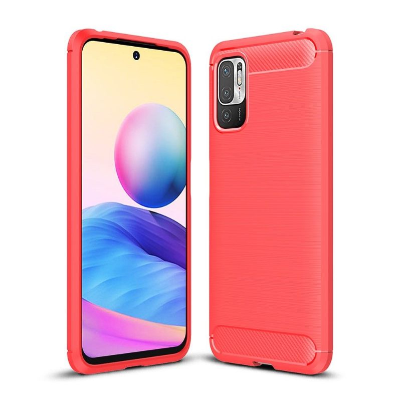 Telefoonhoesje voor Xiaomi Redmi Note 10 5G / Poco M3 Pro Geborsteld Siliconeneffect