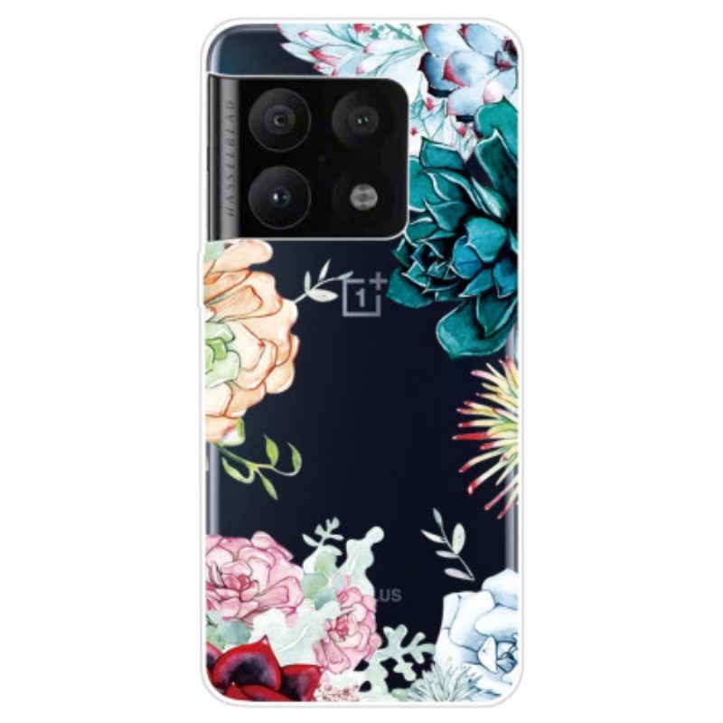 Hoesje voor OnePlus 10 Pro 5G Naadloze Aquarel Bloemen