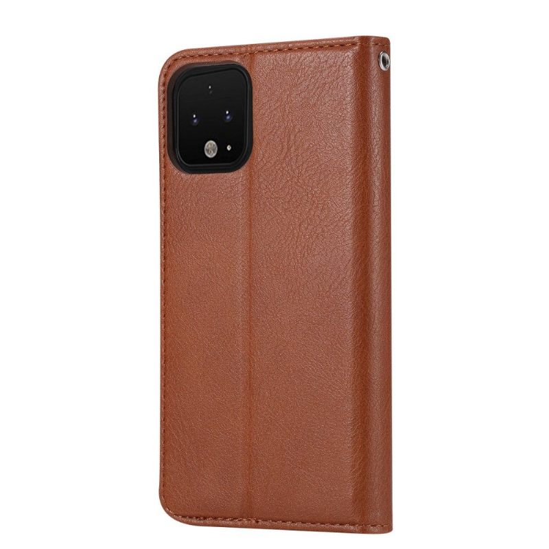 Folio-hoesje voor Google Pixel 4 XL Leren Effect Stand Case